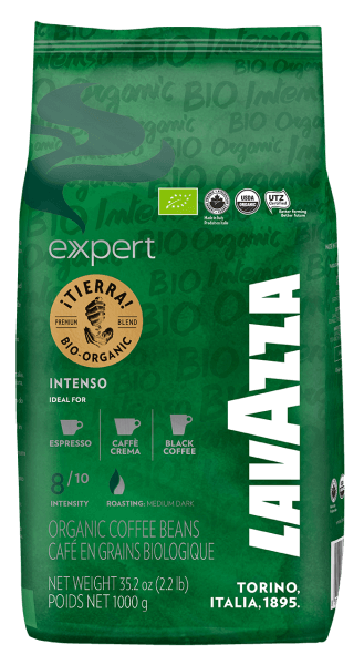 Lavazza Expert Tierra Bio Intenso Espresso Kaffee 1000 Gramm Bohnen