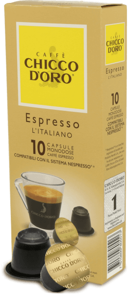Chicco dOro Espresso Italiano - Nespresso® kompatibel - 10 Kapseln