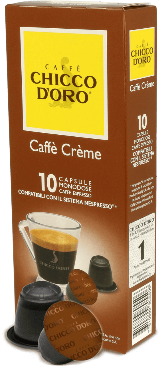 Chicco dOro Caffè Crème - Nespresso® kompatibel - 10 Kapseln