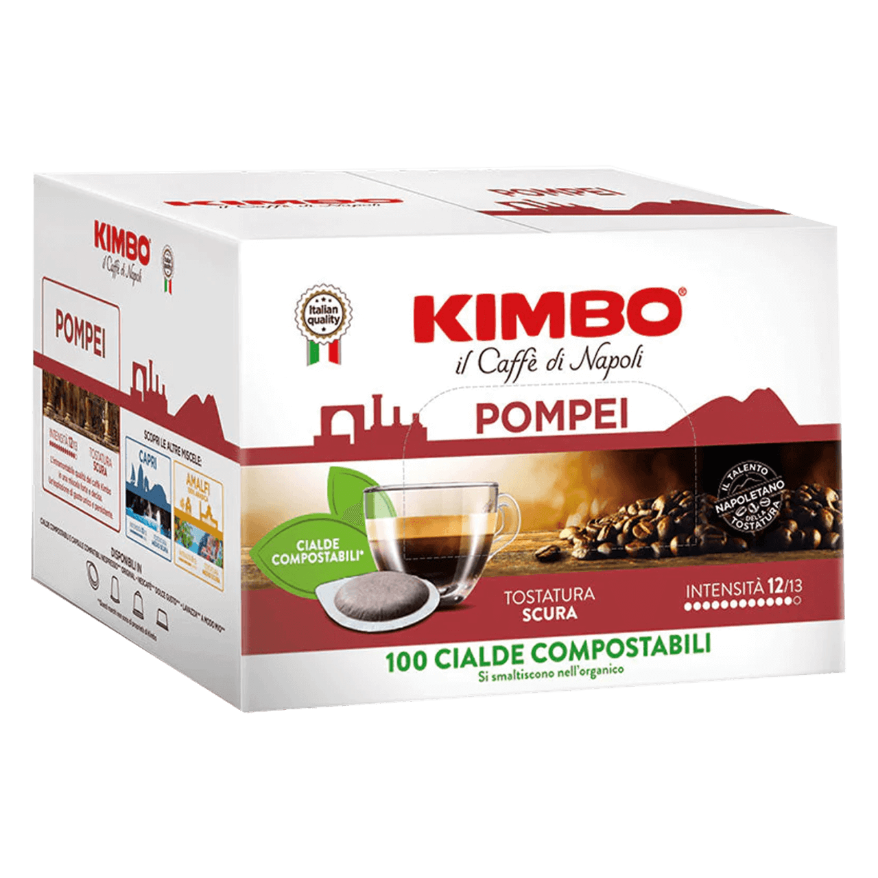 Kimbo Espresso Pompei - 100 ESE Pads